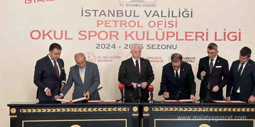 İstanbul Valiliği ile Petrol Ofisi Grubu arasında “Okul Spor Kulüpleri Ligi Reklam ve Sponsorluk Protokolü” imzalandı