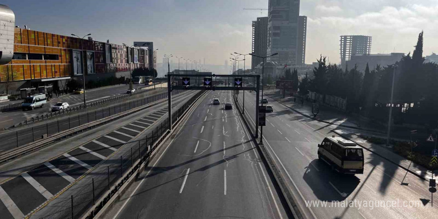 İstanbul yeni yılı trafiksiz karşıladı