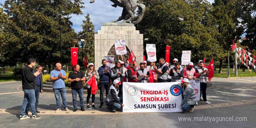 İstanbul’da işten çıkarılan işçilere Samsun’dan destek