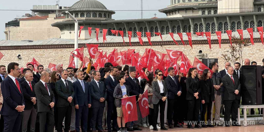 İstanbul’un kurtuluşunun 101. yıl dönümü Taksim’de kutlandı