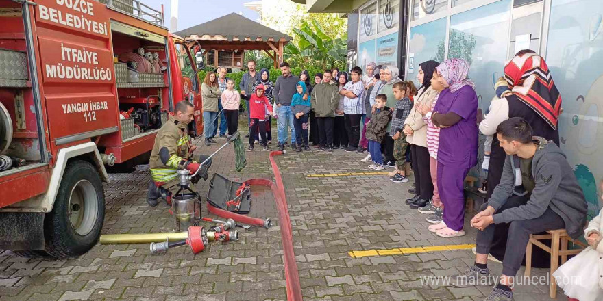 İtfaiyeden en özel tatbikat