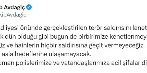 İTO Başkanı Şekib Avdagiç, Çağlayan Adliyesi önündeki saldırıyı kınadı