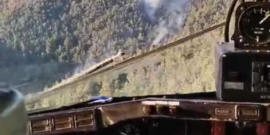 İzmir’deki orman yangınları için yeniden havadan müdahaleye başlanıldı
