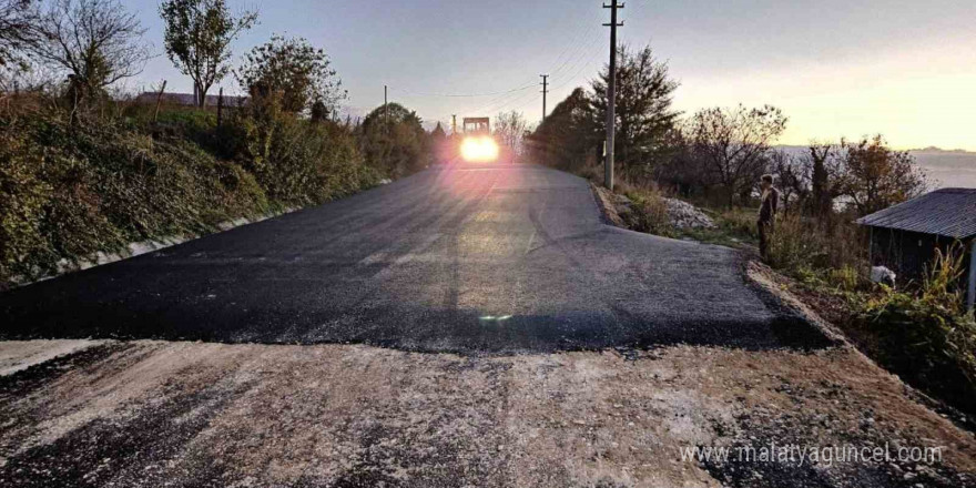 İzmit İslamköy Kurtdere yolu asfaltlandı