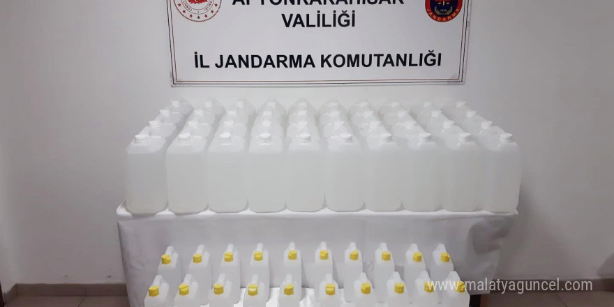 Jandarma 230 litre etil alkol ele geçirdi