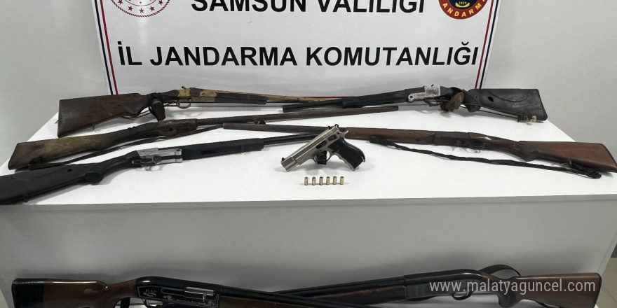 Jandarma 7 ruhsatsız tüfek ele geçirdi