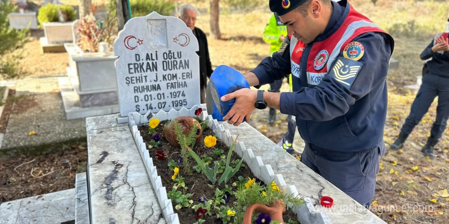 Jandarma Çine’deki şehit ailesini unutmadı