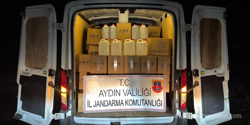 Jandarma ekipleri 1 ton 600 litre etil alkol ele geçirdi