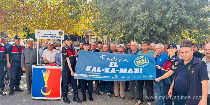 Jandarma ekipleri Zeytin ve Kültür Festivali’nde vatandaşları bilgilendirdi