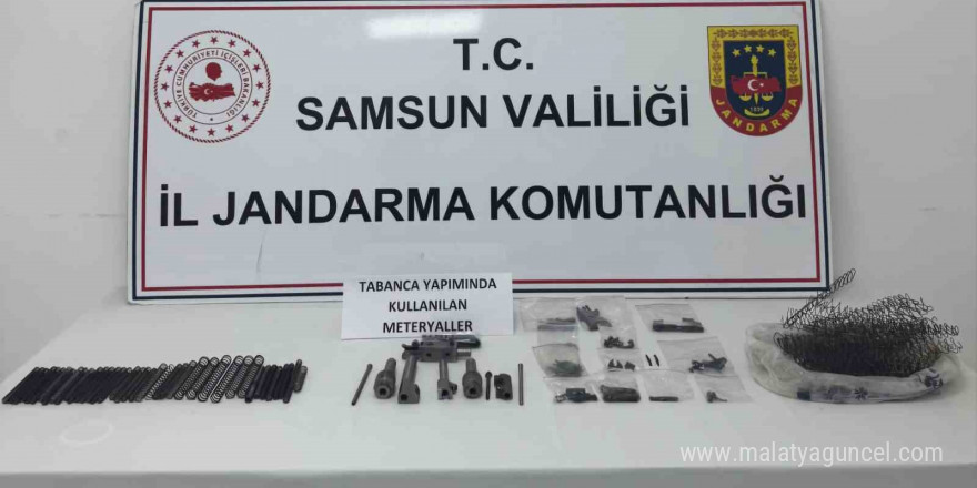 Jandarma ekiplerinden kaçak silah imalathanesine baskın