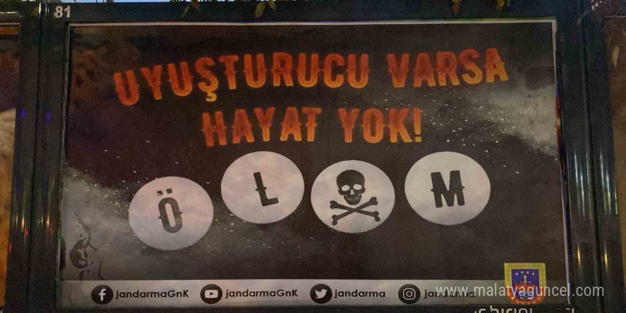 Jandarma, uyuşturucuya karşı vatandaşları bilgilendirdi