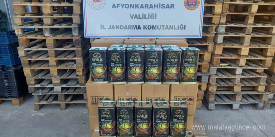 Jandarmadan sahte zeytin yağı baskını