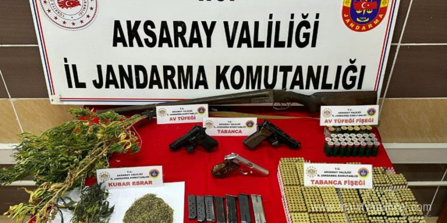 Jandarmadan uyuşturucu ve kaçak silah operasyonu