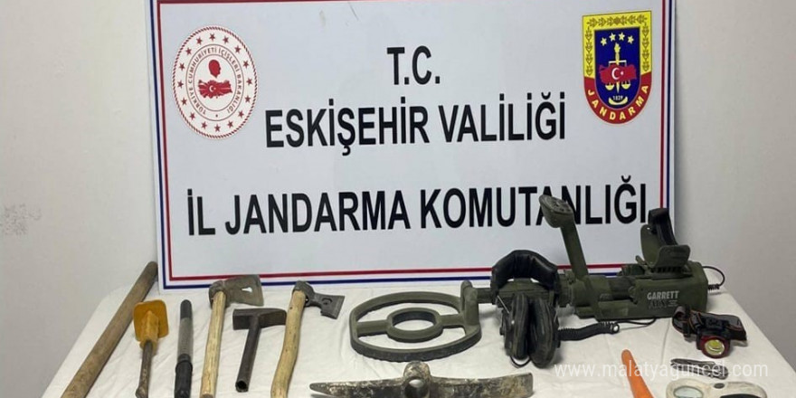 Kaçak kazıya jandarmadan suçüstü