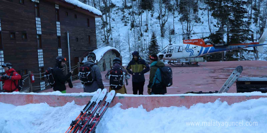 Kaçkarlar’da Heliski heyecanı başladı