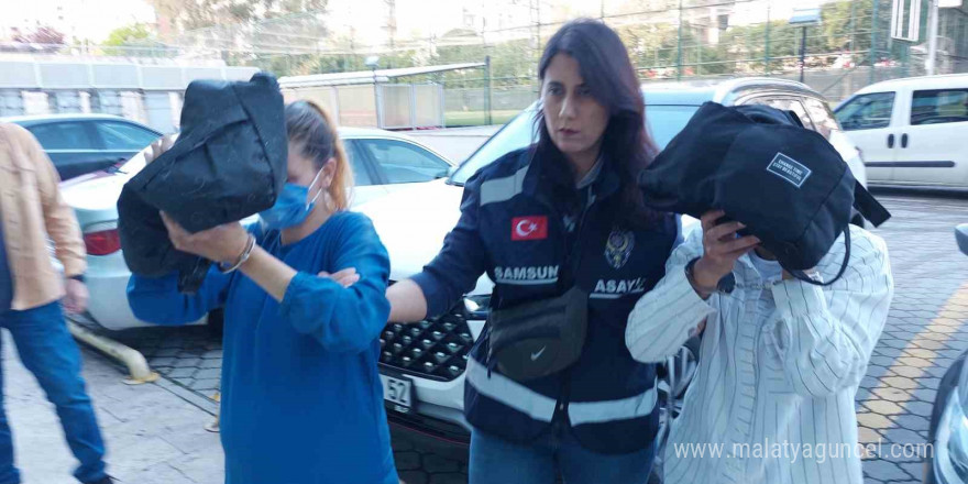 Kadın hırsızlar polisin takibi sonucu yakalandı