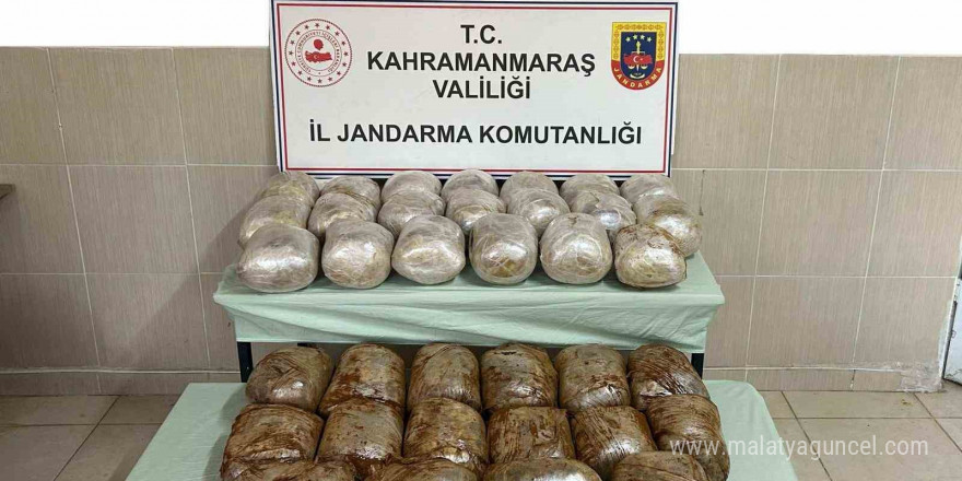 Kahramanmaraş’ta 48 kilo uyuşturucu ele geçirildi