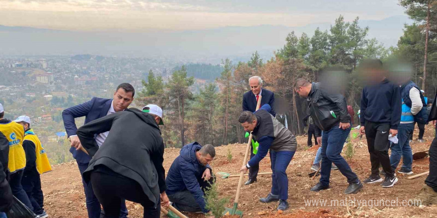 Kahramanmaraş’ta denetimli hükümlüler fidan dikti