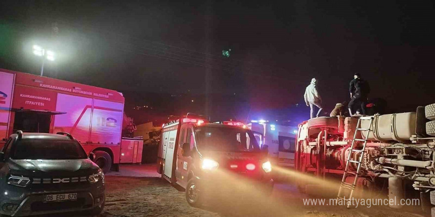 Kahramanmaraş’ta kamyon kazası: 1 yaralı