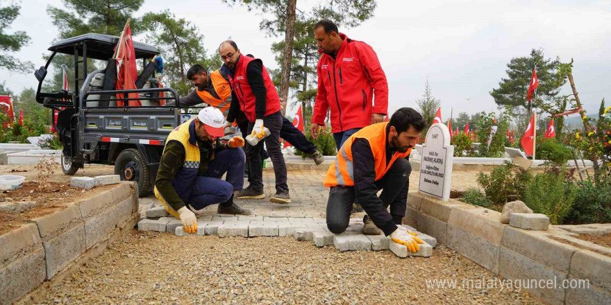 Kahramanmaraş’ta mezarlıklara bakım ve onarım