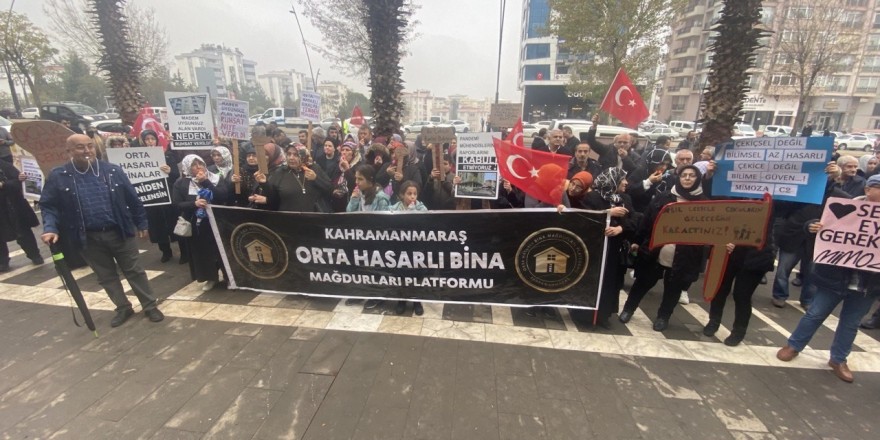 Kahramanmaraş’ta orta hasarlı bina sakinlerinden açıklama