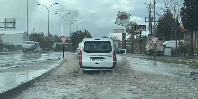 Kahramanmaraş’ta sağanak ve kar yağışı etkili oldu