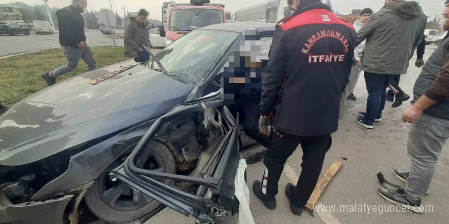 Kahramanmaraş’ta trafik kazası: 2 yaralı