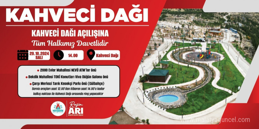 Kahveci dağı orman parkı hizmete açılıyor