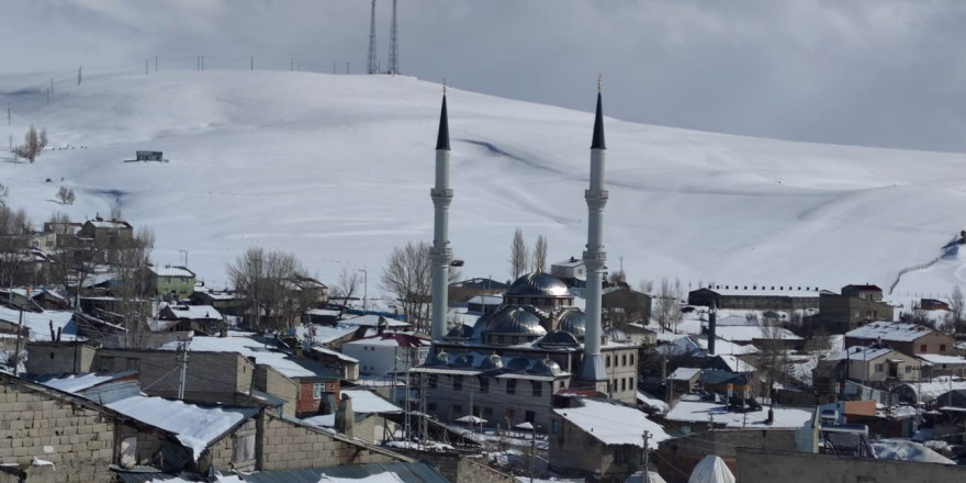 Kar yağışı Aşkale’yi esir aldı