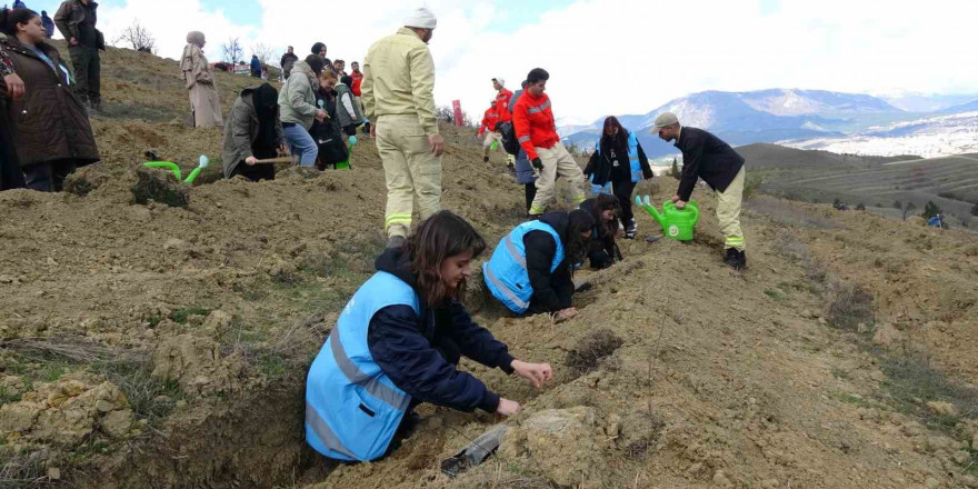 Karabük’te 3 bin 500 fidan toprakla buluşturuldu