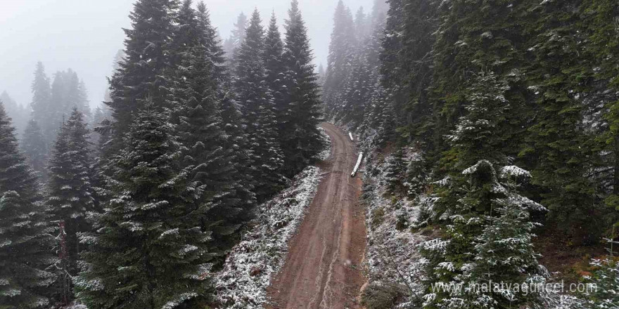 Karabük’te mevsimin ilk karı yağdı