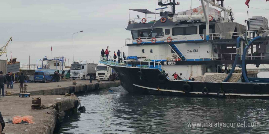 Karadeniz Ereğli Limanı’nda hamsi hareketliliği