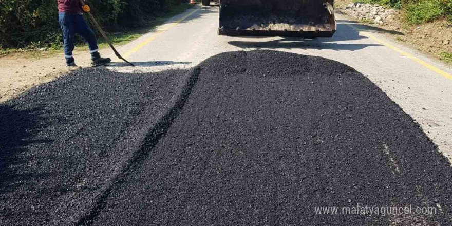 Karadere hasanağa köyünde yollar kışa hazır