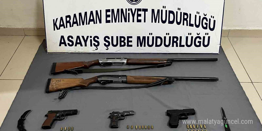 Karaman’da asayiş uygulaması: 14 tutuklama