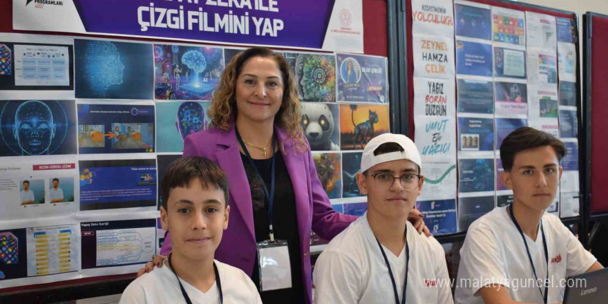 Karaman’da lise öğrencileri yapay zekayla çizgi film yaptı