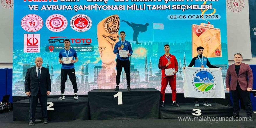 Karate Şampiyonasında Türkiye üçüncüsü oldu