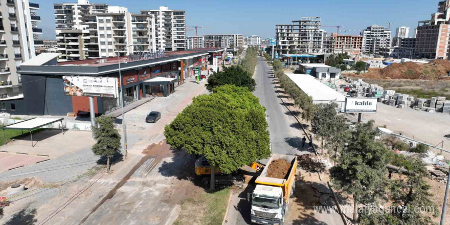 Kardeş Kentler Caddesi’nde kazalara neden olan kurp düzeltiliyor