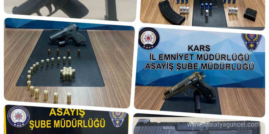 Kars’ta polis ruhsatsız silah taşıyanların kabusu oldu