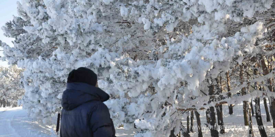 Kars’ta soğuk hava etkisini gösterdi