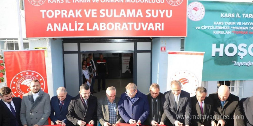 Kars’ta Toprak ve Sulama Suyu Analiz Laboratuvarı açıldı