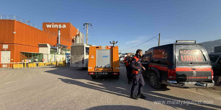 Kartepe’deki fabrikada 2 işçi hastanelik oldu