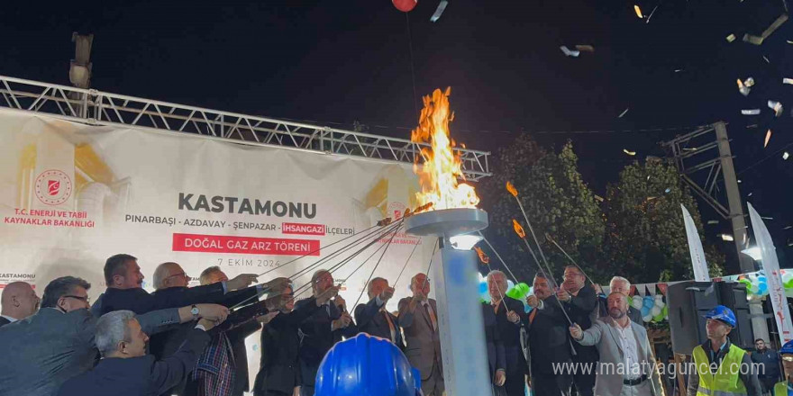 Kastamonu’da 4 ilçeye daha doğalgaz verildi