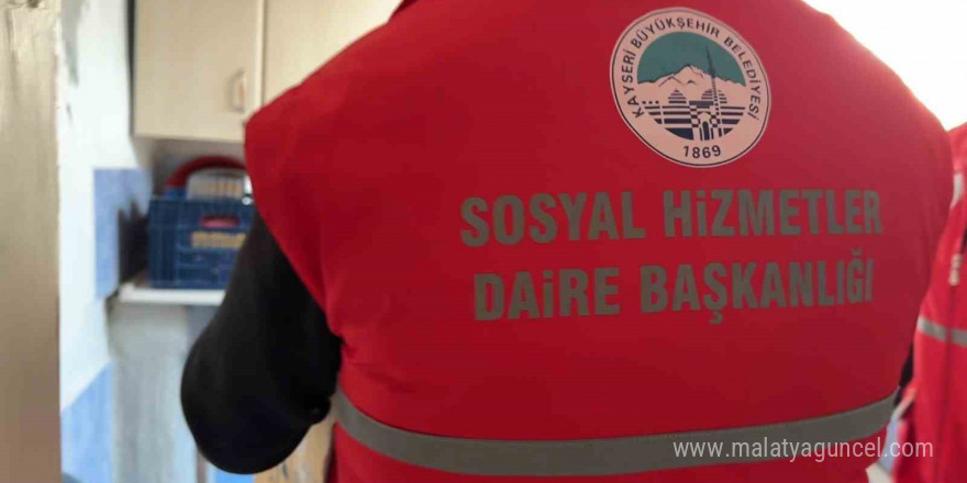 Kayseri Büyükşehir’den ihtiyaç sahibi aileye yardım eli