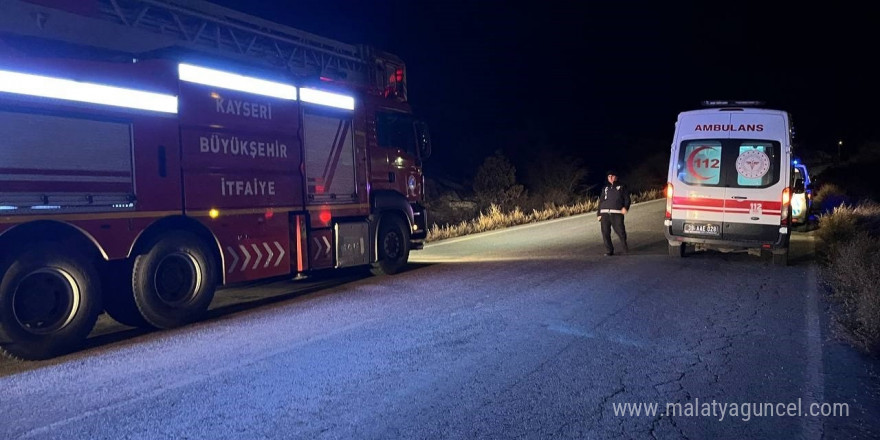 Kayseri’de bağ evi alev alev yandı