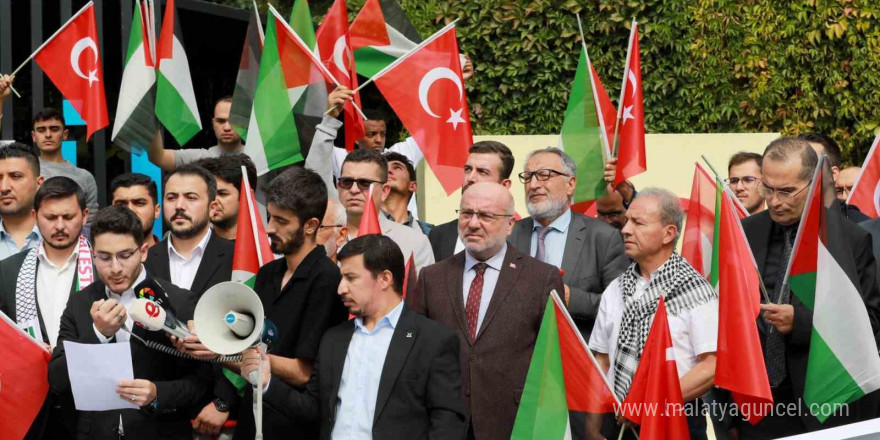 KAYÜ öğrencileri, Filistin’e destek için yürüdü