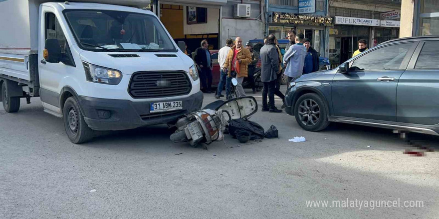 Kazada yaralanan sürücüden geriye motosikletine astığı ekmeği kaldı