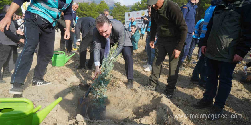 Kazdağları’nda Mili Ağaçlandırma Günü’nde fidanlar toprak ile buluştu