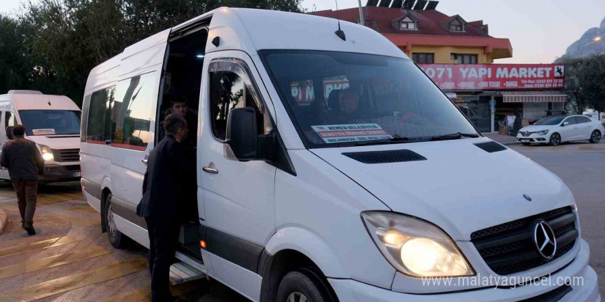 Kemer Belediyesi’nden öğrenci servislerine denetim