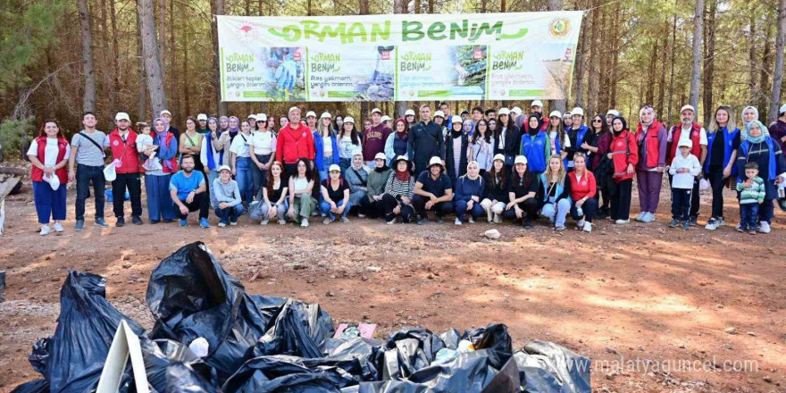 Kepez’de el ele orman temizliği