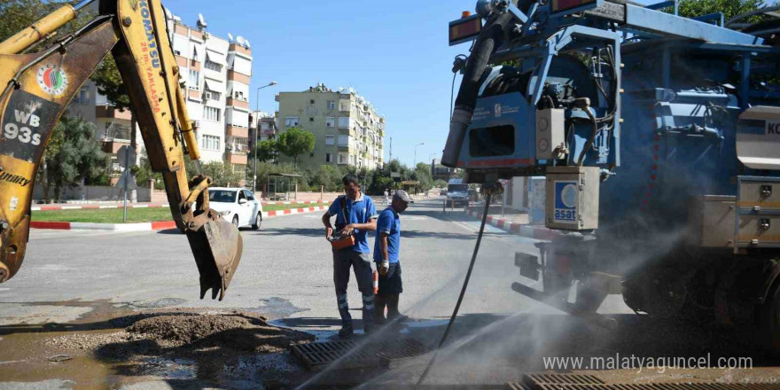 Kepez’de su baskınlarına karşı etkin mücadele